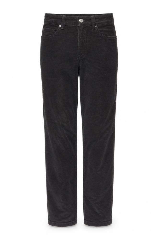 Next Women’s Black UK 6 Skinny Corduroy Floral Embroidered Trousers