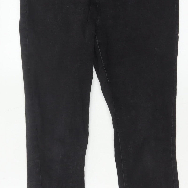 Next Women Black UK 14R High Rise Skinny Stretch Jeans 5 Pocket