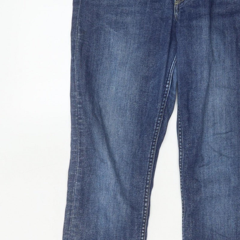L.O.G.G. Men’s Blue W30 Slim Straight Medium Wash Stretch Jeans