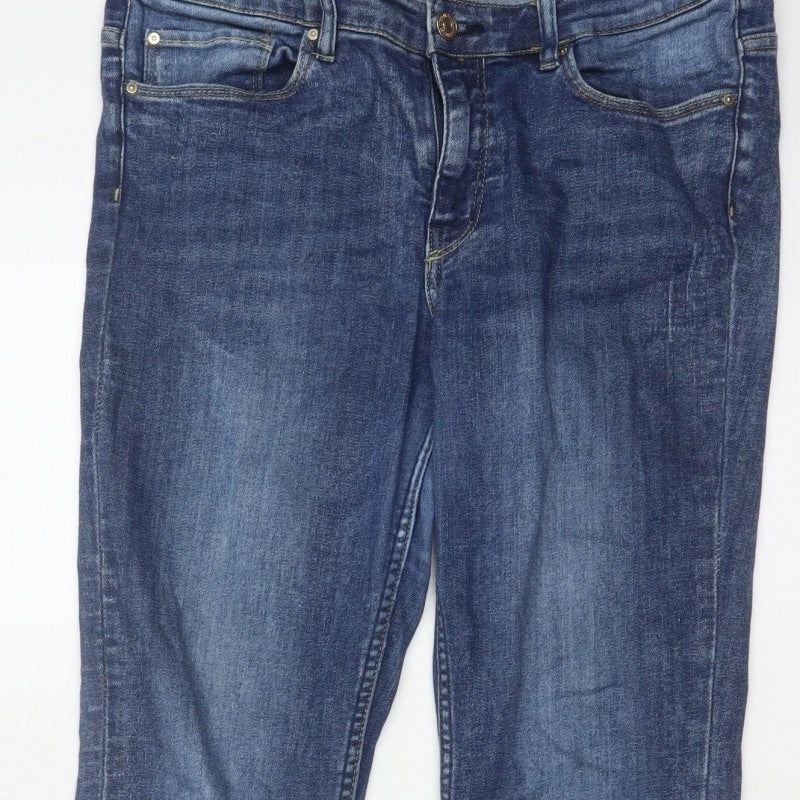 L.O.G.G. Men’s Blue W30 Slim Straight Medium Wash Stretch Jeans