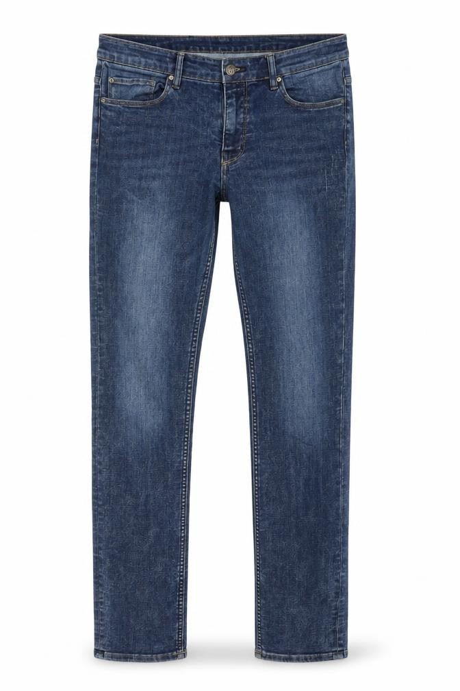 L.O.G.G. Men’s Blue W30 Slim Straight Medium Wash Stretch Jeans