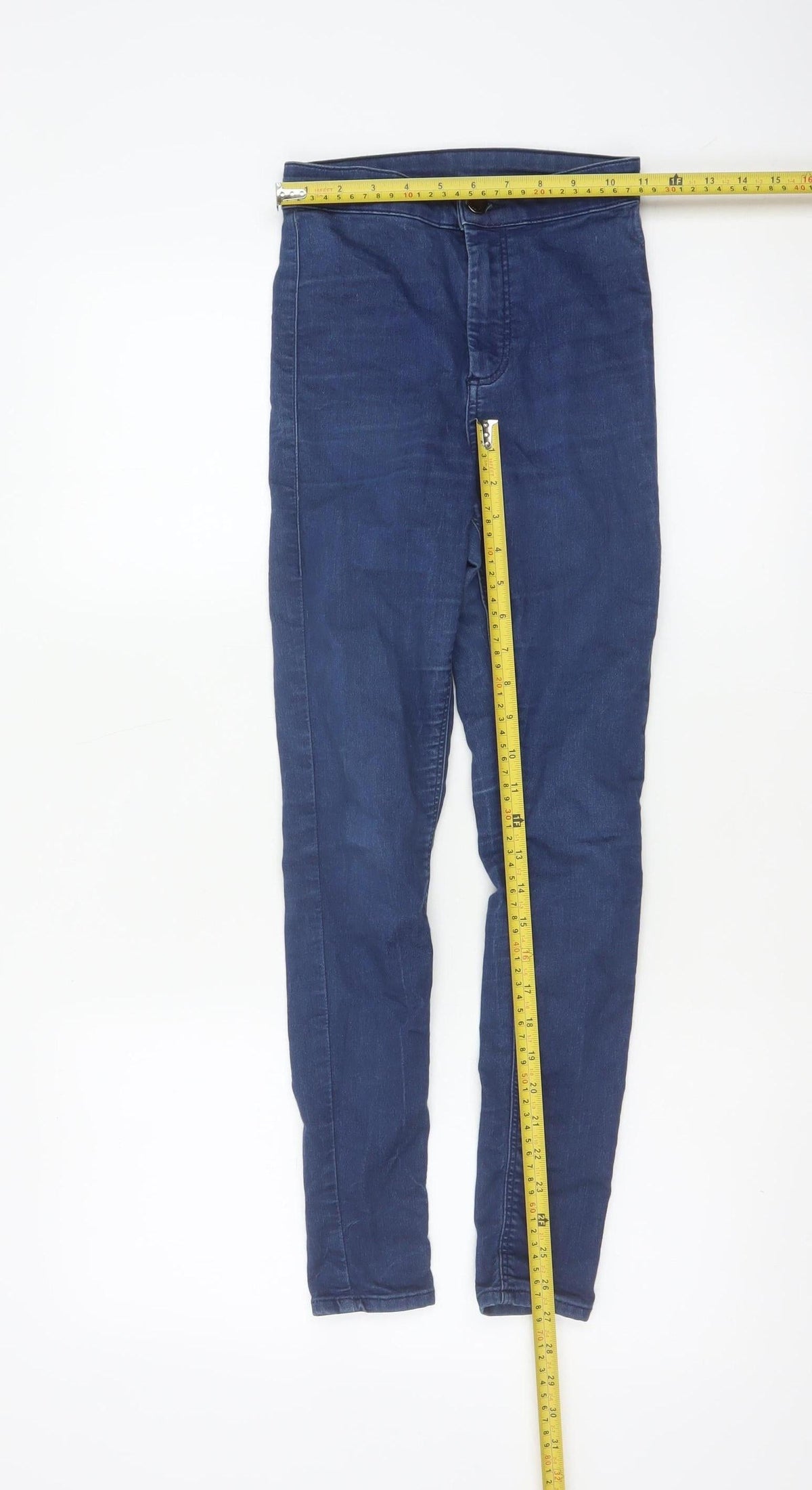 Topshop Moto Women’s Blue UK 8 W26 L28 High Rise Skinny Jeans