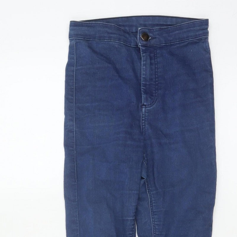 Topshop Moto Women’s Blue UK 8 W26 L28 High Rise Skinny Jeans