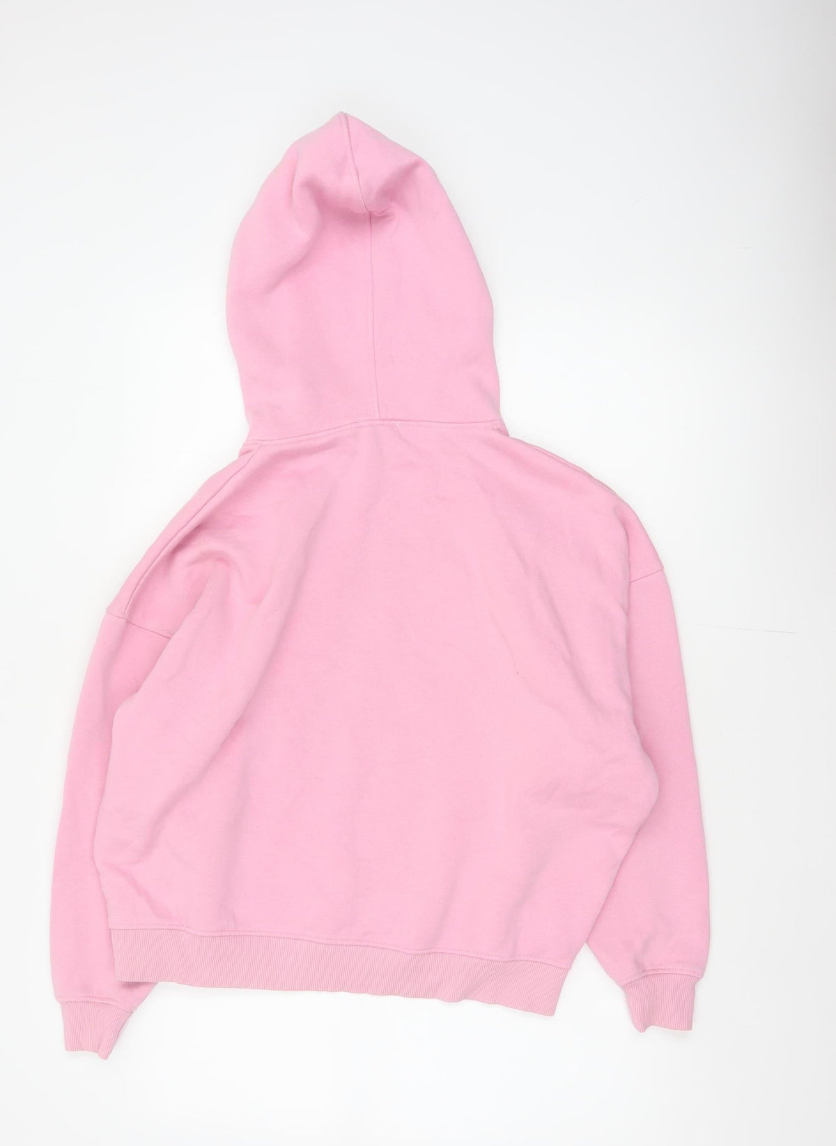 Boohoo Women Pink S Pullover Hoodie DSGN Studio Fleece Kangaroo Pocket