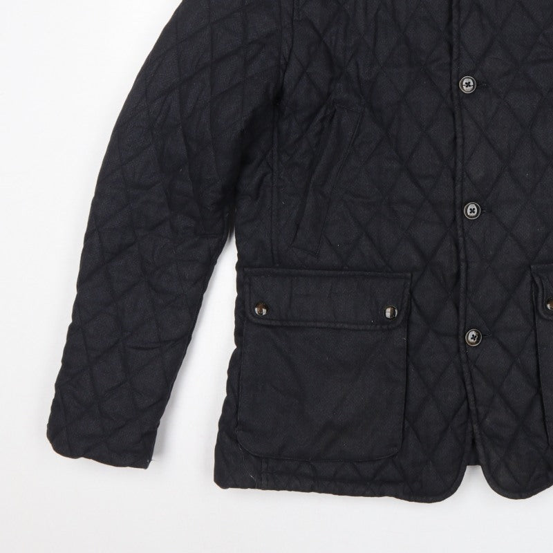 Ted Baker Men’s Black XL Quilted Padded Jacket Stand-Up Collar