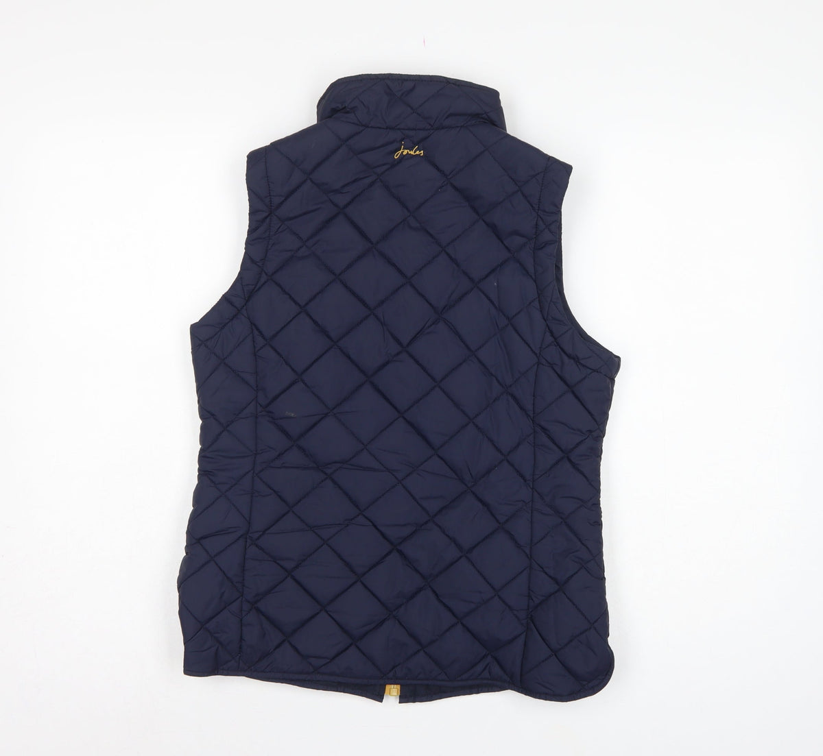 Joules Women’s Blue UK 10 Quilted Padded Waistcoat Gilet Bodywarmer