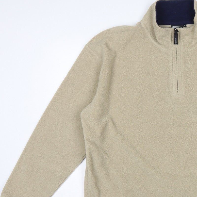 NX Sport Men’s Beige XL 1/4 Zip Fleece Sweatshirt High Neck