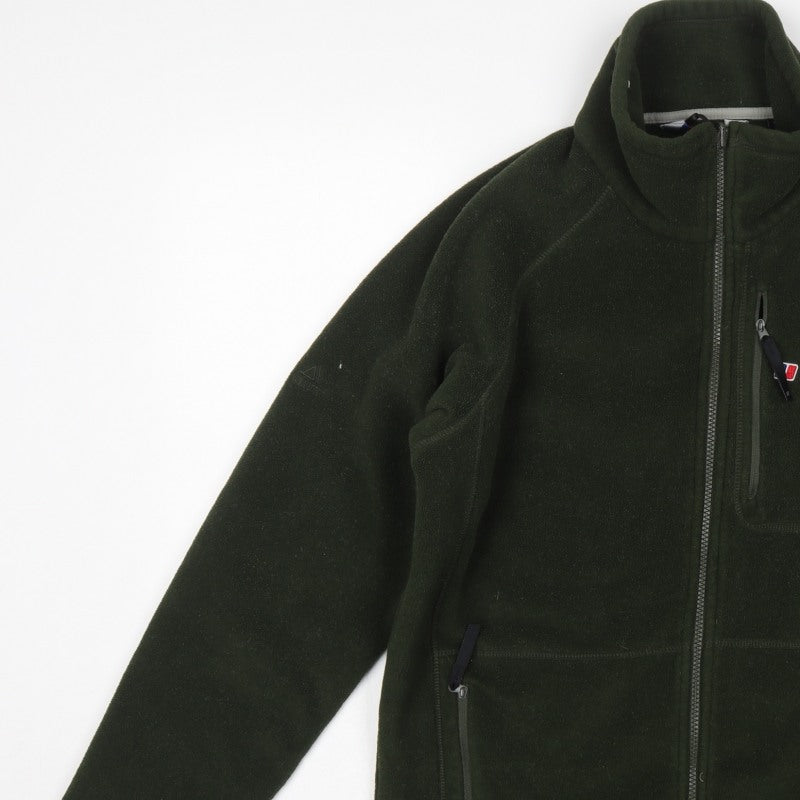 Berghaus Men’s Green M Fleece Full Zip Hiking Jacket Pockets