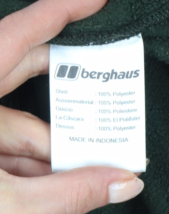 Berghaus Men’s Green M Fleece Full Zip Hiking Jacket Pockets