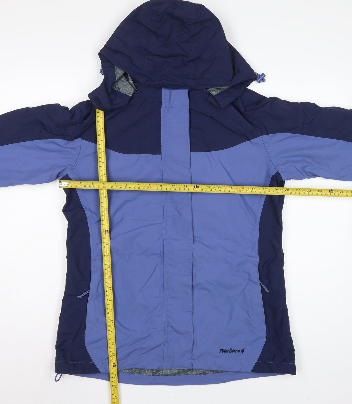 Peter Storm Women’s Blue Hooded Rain Jacket Size 12 Outdoor