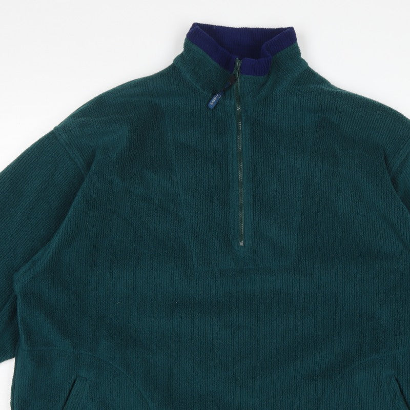 Additional view of Tom Sayers Men's Green XL 1/2 Zip Fleece Pullover Sweatshirt
