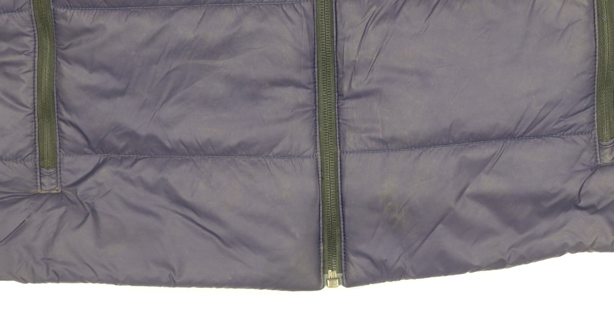 Puma Men’s Blue M Hooded Puffer Jacket Quilted Full Zip