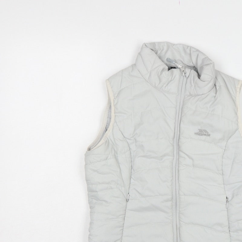 Trespass Women White S Quilted Puffer Bodywarmer Waistcoat