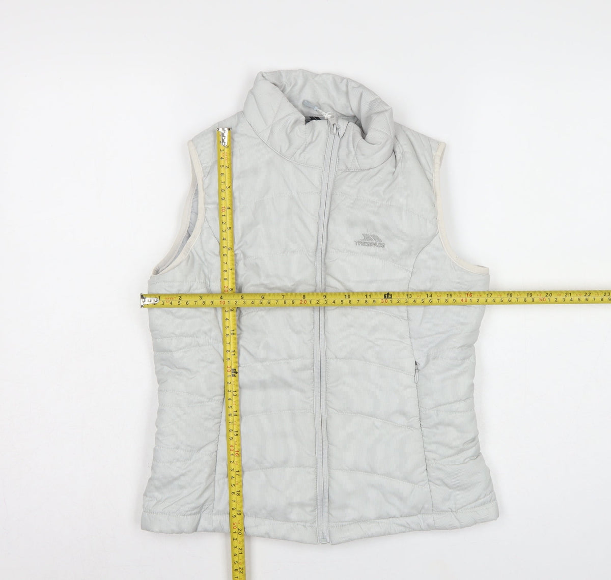 Trespass Women White S Quilted Puffer Bodywarmer Waistcoat
