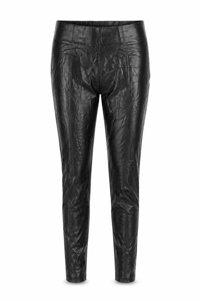 Marks and Spencer Women Brown Size 10 High Rise Faux Leather Leggings