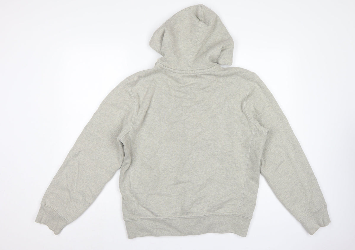 Polo Ralph Lauren Men’s Grey M Full Zip Logo Hoodie Fleece