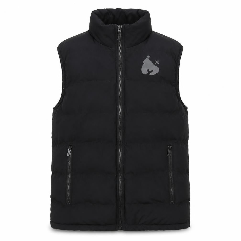 Mengo Teens Black XS Padded Puffer Waistcoat Full Zip
