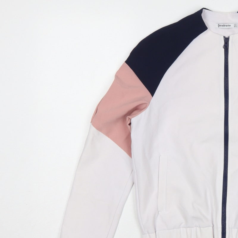 Stradivarius Women's Multicoloured UK 8 Bomber Jacket Full Zip