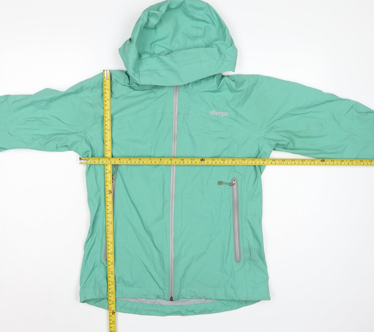 Sherpa Women’s Green XS Hooded Rain Jacket Lightweight Outdoor Shell
