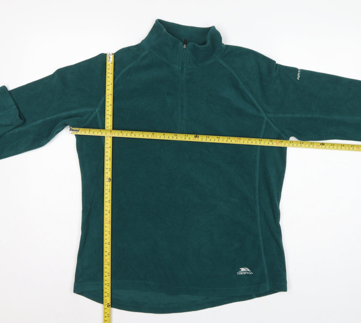Trespass Mens Green L 1/4 Zip Fleece Sweatshirt