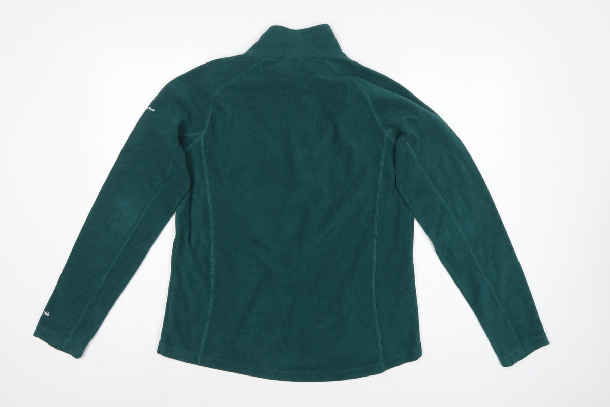 Trespass Mens Green L 1/4 Zip Fleece Sweatshirt