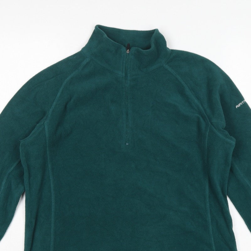 Trespass Mens Green L 1/4 Zip Fleece Sweatshirt