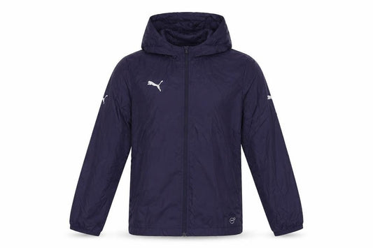 Puma Boys Blue 11-12 Years Windbreaker Hooded Full Zip Jacket