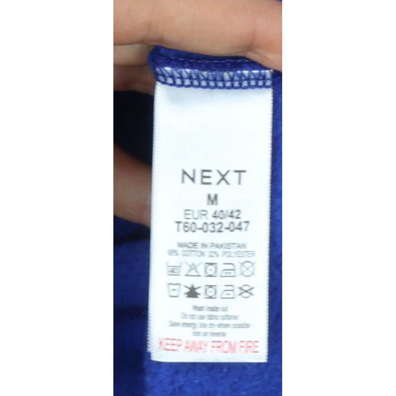Next Women’s Blue UK 12 M Full Zip Hooded Sweatshirt