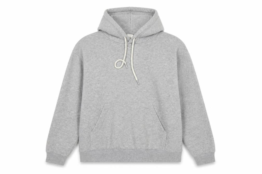 H&M Women Grey M Pullover Hoodie Drawstring Kangaroo Pocket