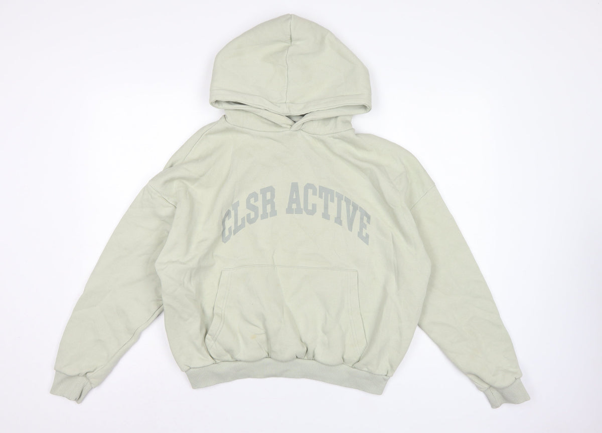 Closure LDN Women’s Beige UK 8 Pullover Hoodie Graphic Print