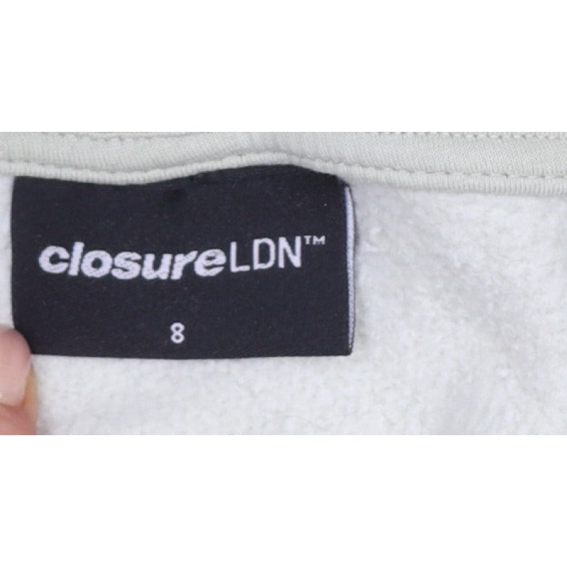 Closure LDN Women’s Beige UK 8 Pullover Hoodie Graphic Print