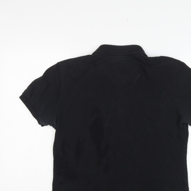 Additional view of Lyle & Scott Men’s Black M Short Sleeve Logo Pique Polo Shirt