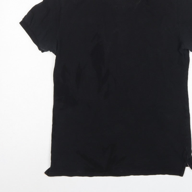 Additional view of Lyle & Scott Men’s Black M Short Sleeve Logo Pique Polo Shirt