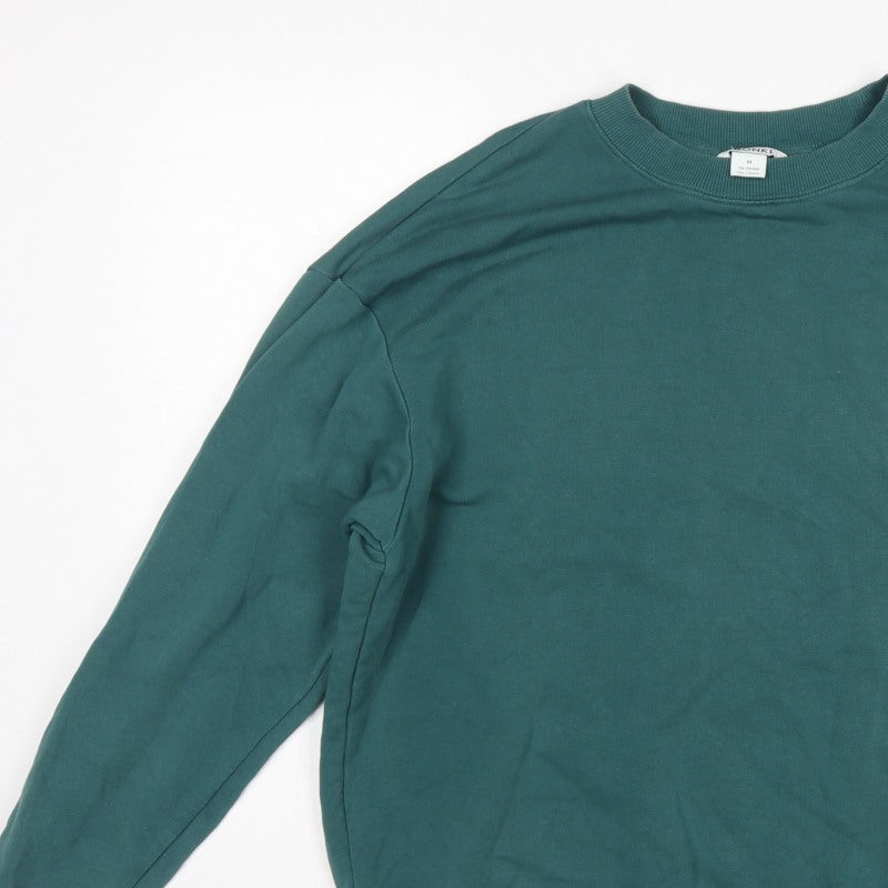 Monki Women’s Green Size 12 Relaxed Crew Neck Pullover Sweatshirt