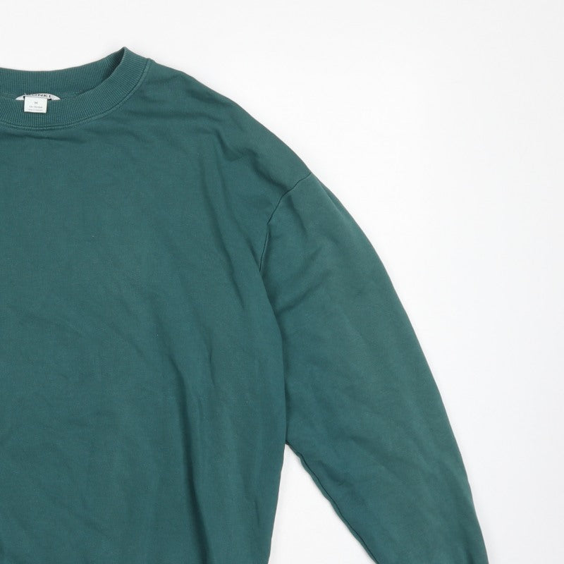 Monki Women’s Green Size 12 Relaxed Crew Neck Pullover Sweatshirt