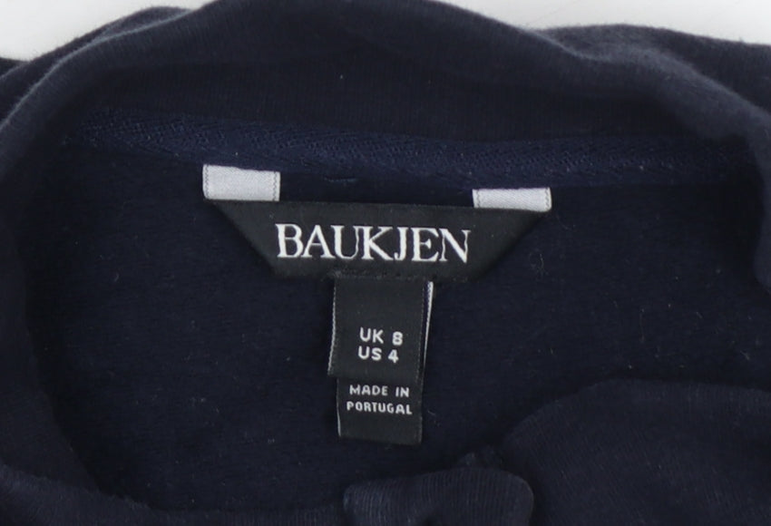Baukjen Women’s Navy Blue UK 8 Henley Button Sweatshirt