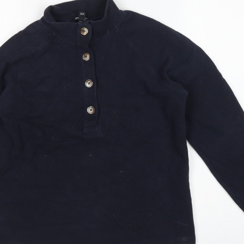 Baukjen Women’s Navy Blue UK 8 Henley Button Sweatshirt