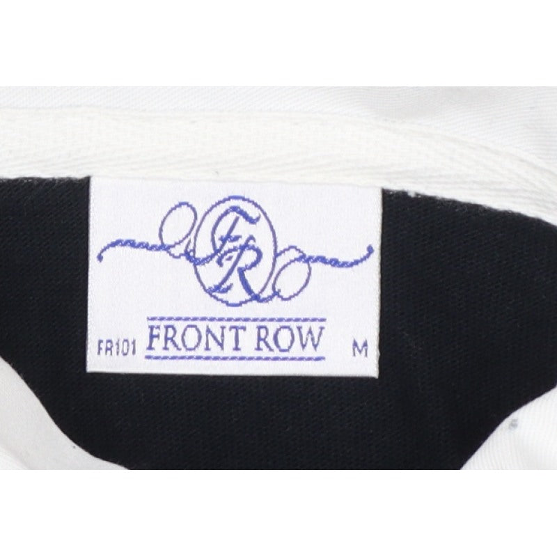Front Row Women’s Black White Collared Long Sleeve Polo Top M