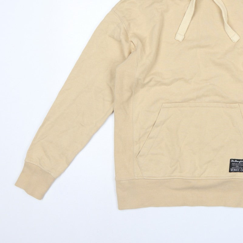 Additional view of The Stronghold Men’s Beige XS Pullover Hoodie Venice CA Logo