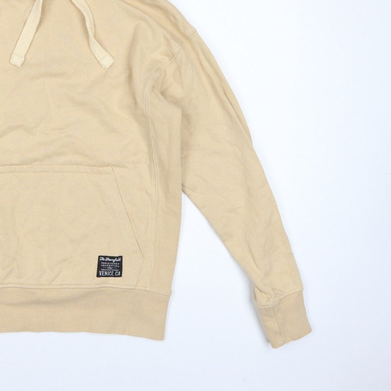 Additional view of The Stronghold Men’s Beige XS Pullover Hoodie Venice CA Logo
