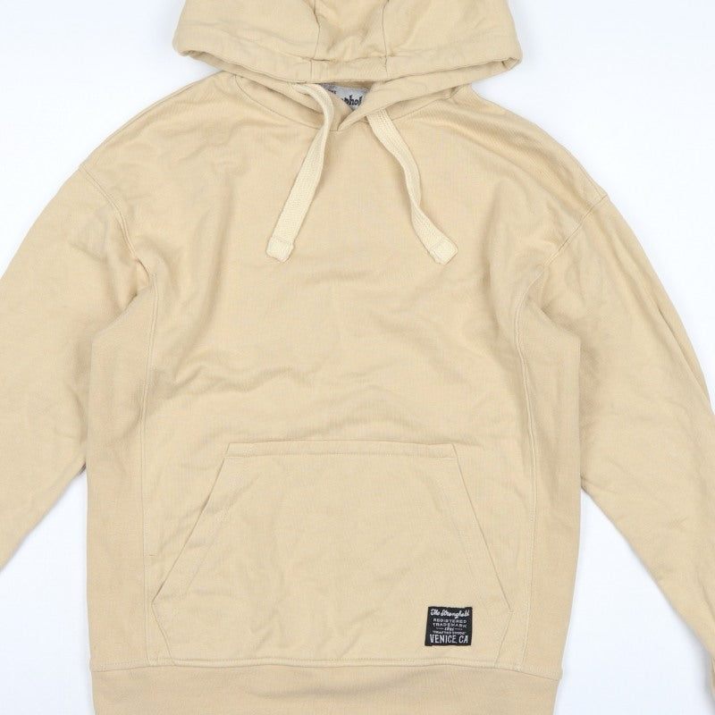 Additional view of The Stronghold Men’s Beige XS Pullover Hoodie Venice CA Logo