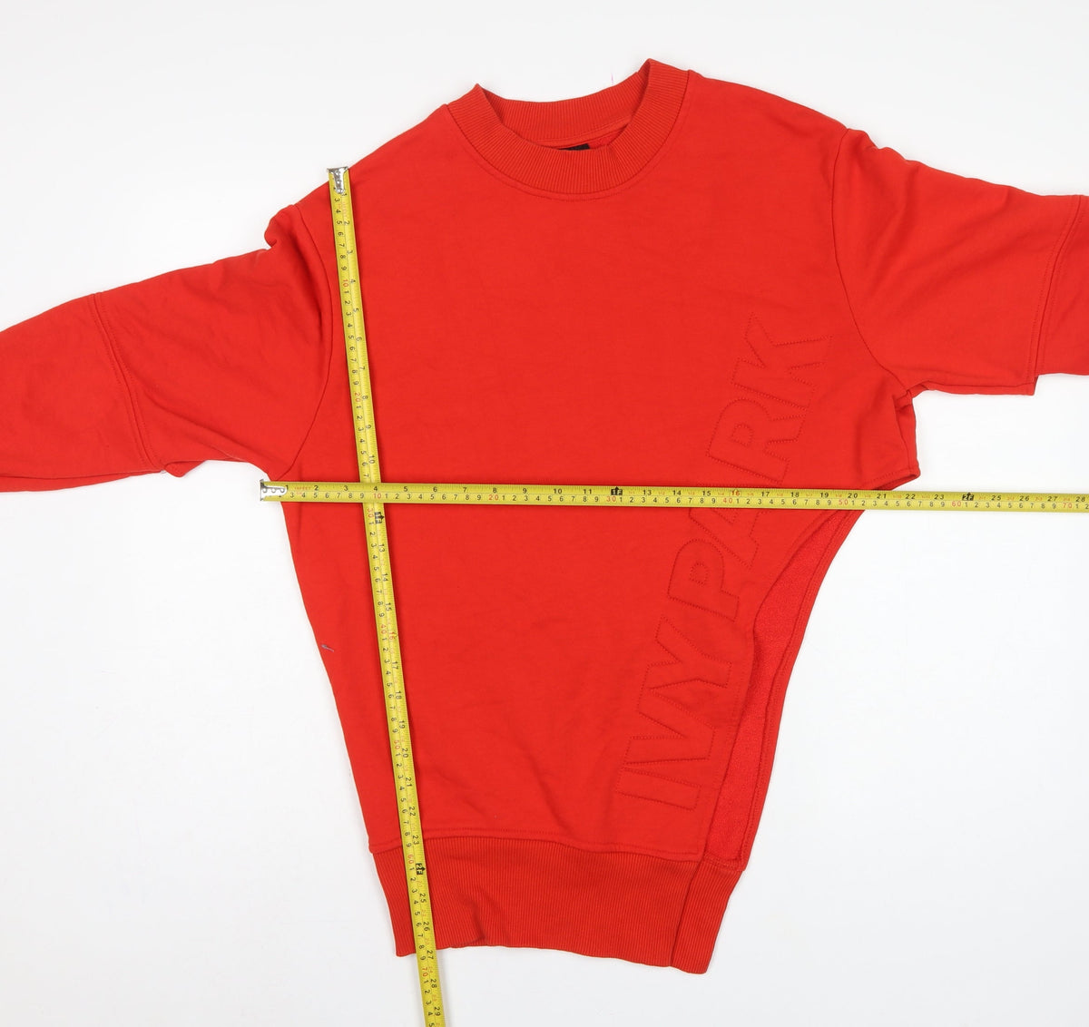IVY PARK Women’s Red M Logo Crew Neck Long Sleeve Sweatshirt