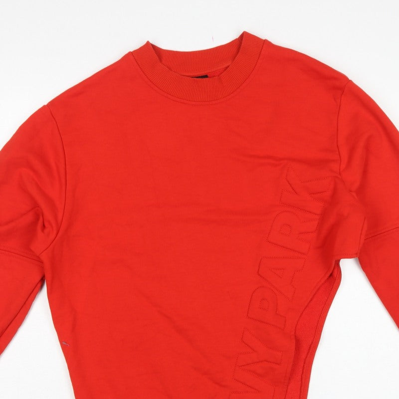 IVY PARK Women’s Red M Logo Crew Neck Long Sleeve Sweatshirt