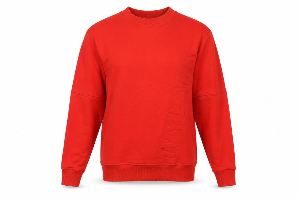 IVY PARK Women’s Red M Logo Crew Neck Long Sleeve Sweatshirt