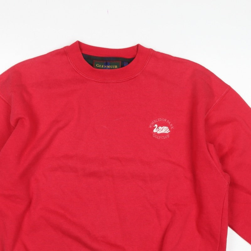 Glenmuir Men's Red M Pullover Sweatshirt Wimbledon Park Golf Club