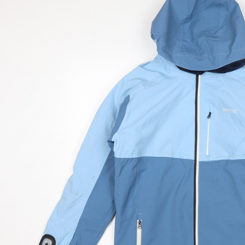 Regatta Boys Blue 15-16 Years Ski Jacket Hooded Padded Colourblock