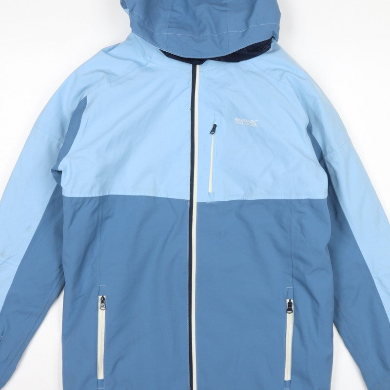 Regatta Boys Blue 15-16 Years Ski Jacket Hooded Padded Colourblock
