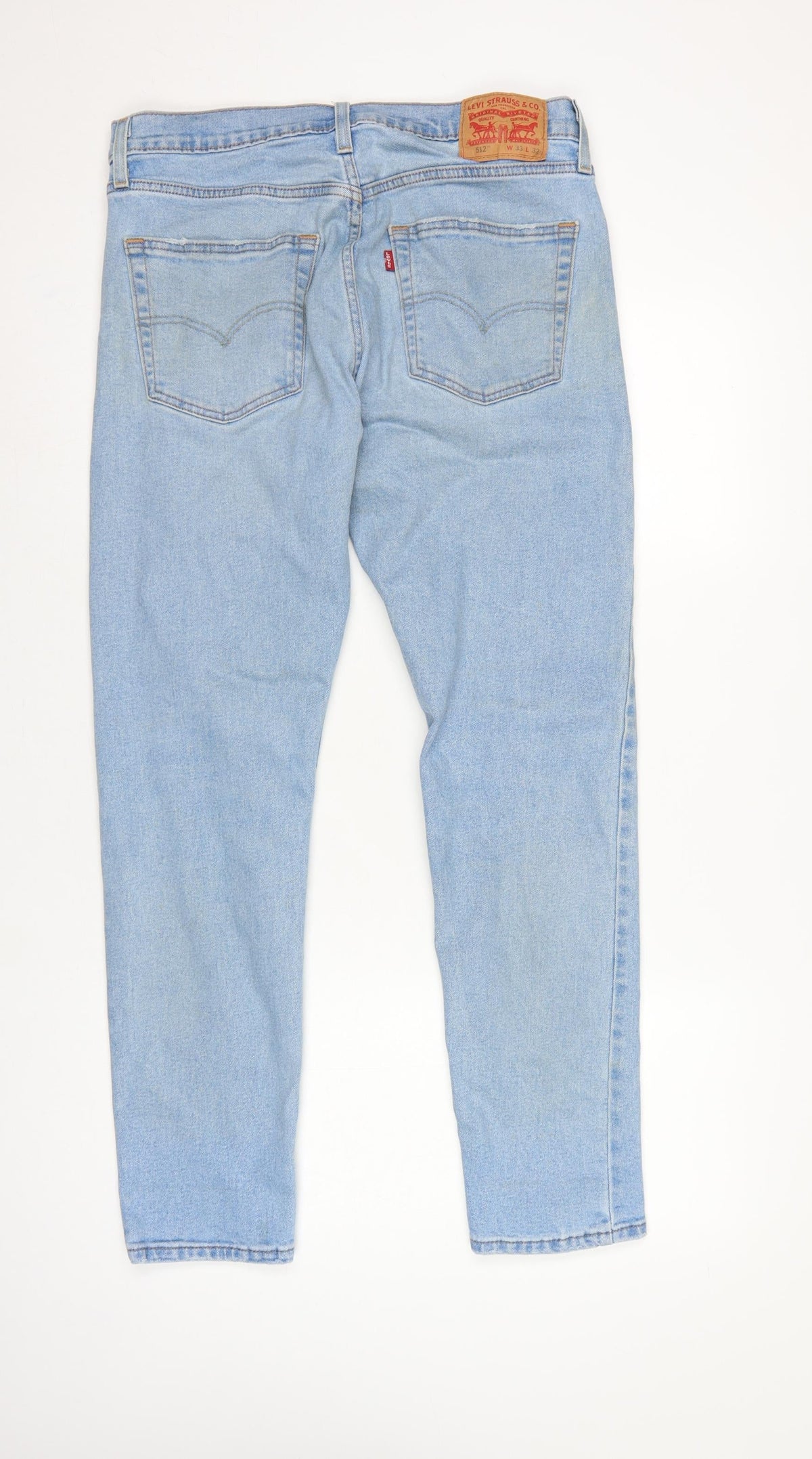 Levi's 512 Men's Blue Light Wash Slim Tapered Jeans W33 L32