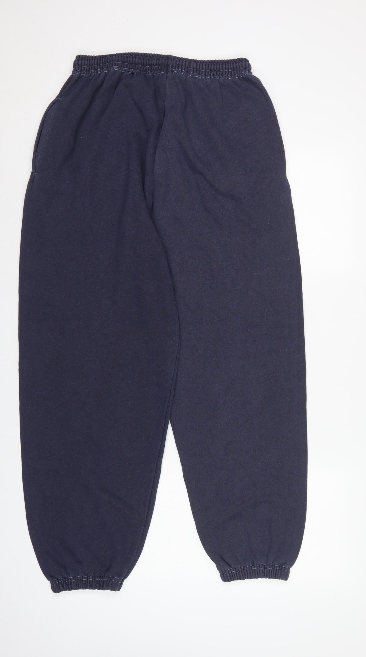 iets frans... Teens Navy Blue M Fleece Jogger Sweatpants Logo