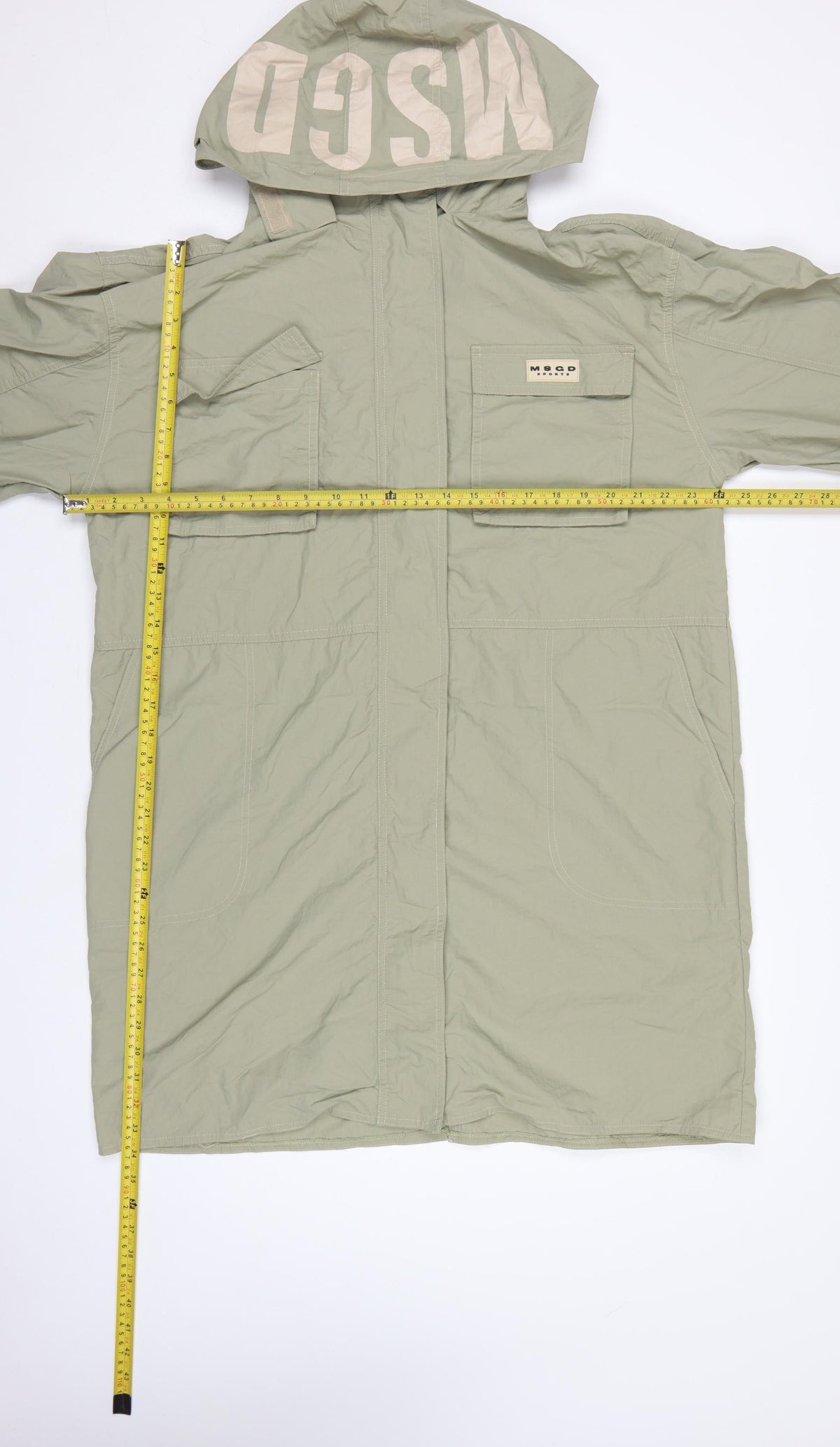 Missguided Women’s Green UK 16 Plus Long Hooded Parka Coat